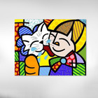 Quadro Romero Britto Amizade