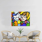 Quadro Romero Britto Amizade