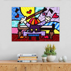 Quadro Romero Britto O Pianista