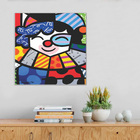 Quadro Romero Britto Palhaço