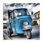 Quadro Romiseta  Uniart Azul 45x45cm