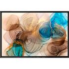 Quadro Rosas Abstrato 90x60 - Casa Da Moldura