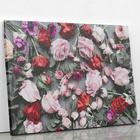 Quadro Rosas E Flores Coloridas Decorativo Canvas 100x70cm