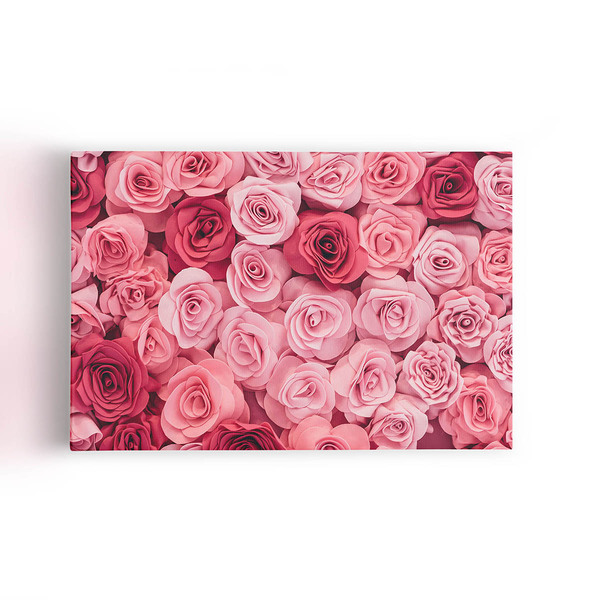 Quadro Rosas Vermelhas Fotografia Decorativo Canvas 100x70cm
