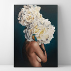 Quadro Rosto Florido - 1 Tela