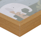 Quadro Safari Marrom com Vidro 30x40 Arte Própria