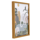 Quadro Safari Marrom com Vidro 30x40 Arte Própria