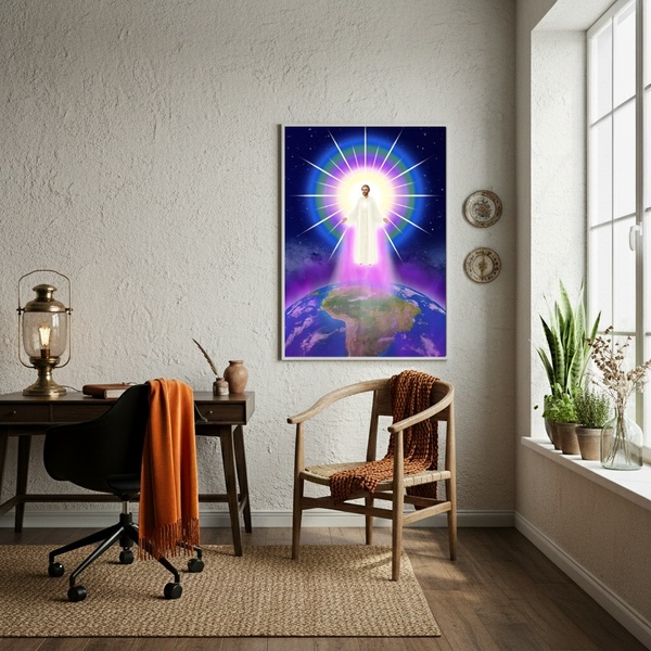 Quadro Saint Germain - Fraternidade Branca - 70x50cm Moldura