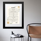 Quadro Salmo 91 - 60x48cm Moldura:madeira Branca