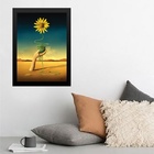 Quadro Salvador Dalí Margarida Amarela 45x34cm - Com Vidro Mo