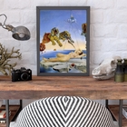 Quadro Salvador Dalí - Tigres 45x34cm - Com Vidro Moldura:mad