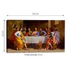 Quadro Santa Ceia Marrom 55x100cm