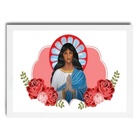 Quadro Santa Sara Kali 24x18cm Moldura:madeira Branca