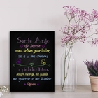 Quadro Santo Anjo Do Senhor Colorido 33x24cm Moldura:madeira