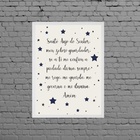 Quadro Santo Anjo Do Senhor Estrelinhas 24x18cm - Com Vidro M