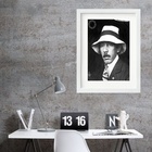 Quadro Santos Drumont- 60x48cm Moldura Branca