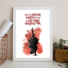 Quadro São Jorge Ogum Guardião 33x24cm Moldura:madeira Preta