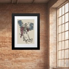 Quadro São Miguel Arcanjo Abstrato- 60x48cm Moldura Branca