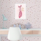 Quadro Sapatilha De Balé - Dance Com Amor 33x24cm - Com Vidro