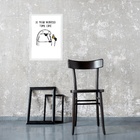 Quadro Se Ficar Nervoso Tome Café 45x34cm - Com Vidro Moldura