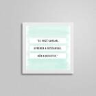 Quadro Se Você Cansar Aprenda A Descansar 20x20cm Moldura:mad