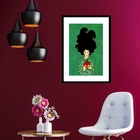 Quadro Segura Coração - 60x48cm Moldura:madeira Branca