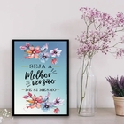 Quadro Seja A Melhor Versão de sí 33x24cm - Com Vidro Moldura