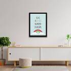 Quadro Seja O Arco-íris Da Nuvem De Alguém 24x18cm - Com Vidr