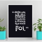 Quadro Seja O Orgulho De Uma Criança 24x18cm - Com Vidro Mold