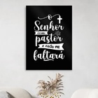 Quadro Senhor Meu Pastor - Preto E Branco 33x24cm Moldura Bra