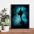 Quadro Senhor Tranca Rua Das Almas 24x18cm - Com Vidro Moldur