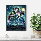 Quadro Série Titans Dc 24x18cm Moldura:madeira Preta