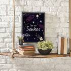 Quadro Siga Seus Sonhos 33x24cm - Com Vidro Moldura:madeira B