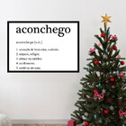 Quadro Significado Aconchego 45x34cm - Com Vidro Moldura:made