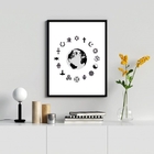 Quadro Símbolos Religiões Do mundo 24x18cm - Com Vidro Moldur