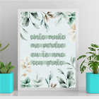 Quadro Sinto Muito Me Perdoe- Folhas 33x24cm - Com Vidro Mold