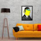 Quadro Só Penso Em Café 45x34cm - Com Vidro Moldura:madeira P