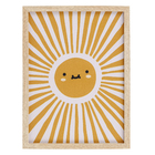 Quadro Sol Laranja com Vidro 30x40 Arte Própria