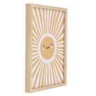 Quadro Sol Laranja com Vidro 30x40 Arte Própria