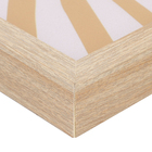 Quadro Sol Laranja com Vidro 30x40 Arte Própria