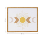 Quadro Sol Marrom com Vidro 40x50cm Arte Própria