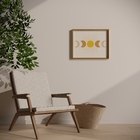 Quadro Sol Marrom com Vidro 40x50cm Arte Própria