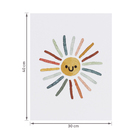 Quadro Sol Multicolorido sem Vidro 30x40cm Arte Própria