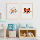 Quadro Sol Multicolorido sem Vidro 30x40cm Arte Própria