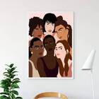 Quadro Somos Todas Lindas 45x34cm - Com Vidro Moldura:madeira