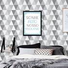 Quadro Sonhe Alto, Nosso Pequeno 33x24cm - Com Vidro Moldura: