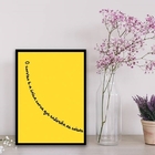 Quadro Sorriso Curva Que Endireita As Coisas 45x34cm - Com Vi