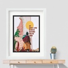 Quadro Soy Latino Americano - 60x48cm Moldura:madeira Preta