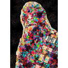 Quadro Star Wars Chewbacca Estilizado Colorido - 1 Tela