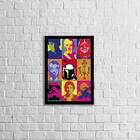 Quadro Star Wars Pop Art 33x24cm - Com Vidro Moldura:madeira